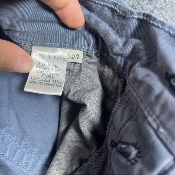 Rag & Bone Standard Issue Button Fly Slate Color Short Golf Shorts Mens 29 - Picture 7 of 8